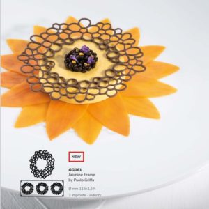 Форма силиконовая Jasmine Frame 115x115 h1.5cм, 3 ячейки GG061