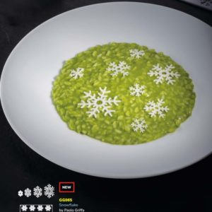 Форма силиконовая Snowflake mm d 23 - d 35 - d46  -d57 h 1,5,  24 ячейки GG065